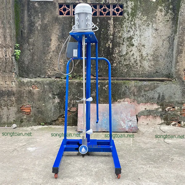 Máy Khuấy Sơn Nâng Hạ Cơ Motor 1HP Dùng Điện 220V