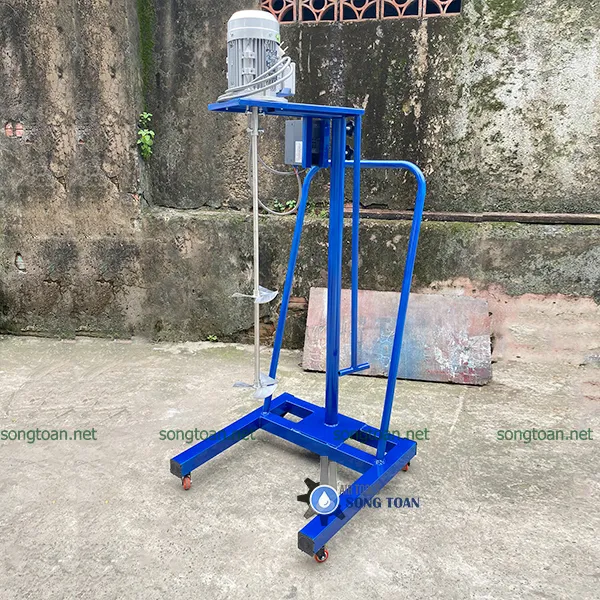 Máy Khuấy Sơn Nâng Hạ Cơ Motor 1HP Dùng Điện 220V