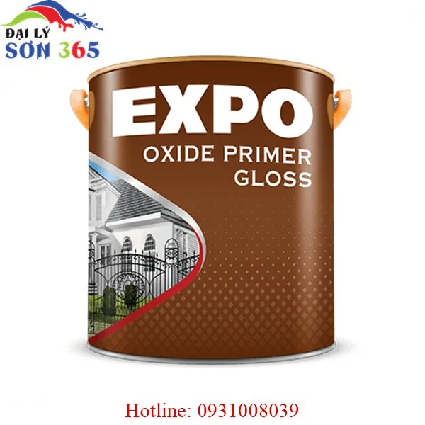 Sơn lót chống rỉ Expo Oxide Primer Gloss màu nâu đỏ (18L-3L-875ml)