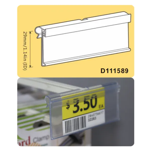 Flip scan label holder