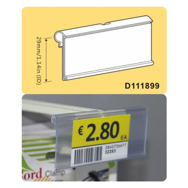 Flip scan label holder