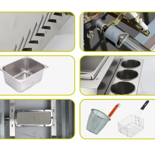 Portable gas frying machine