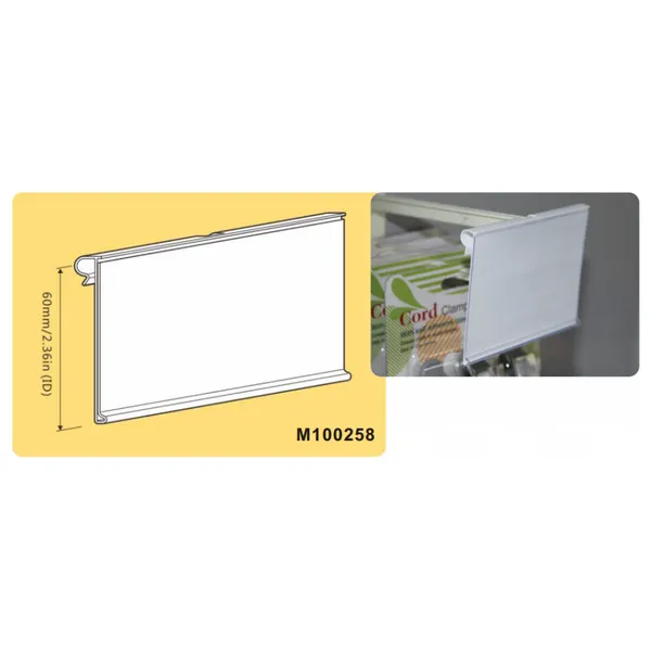 Flip scan label holder