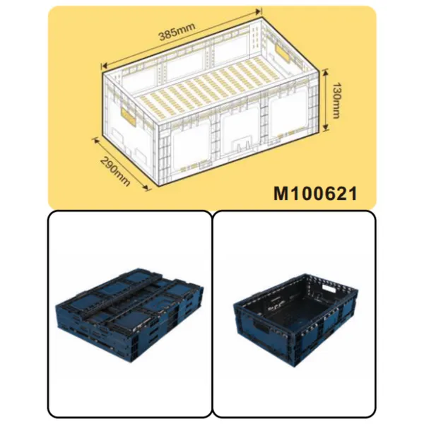 Thùng gập trưng bày rau củ trái cây