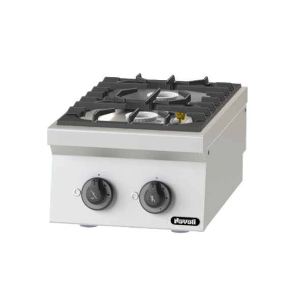 Bếp Âu 2 họng dùng gas để bàn NGOB 4-60 AM