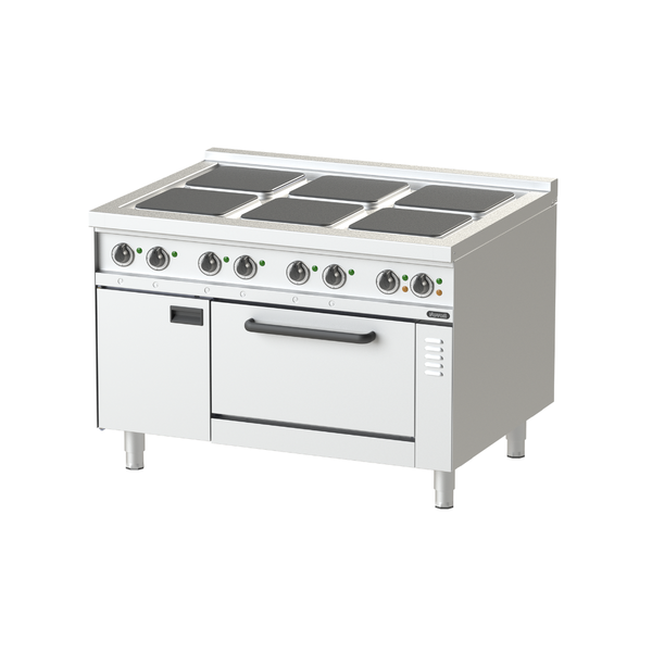 Bếp Âu 6 họng dùng điện có lò nướng NEHP 12-90 OV GR
