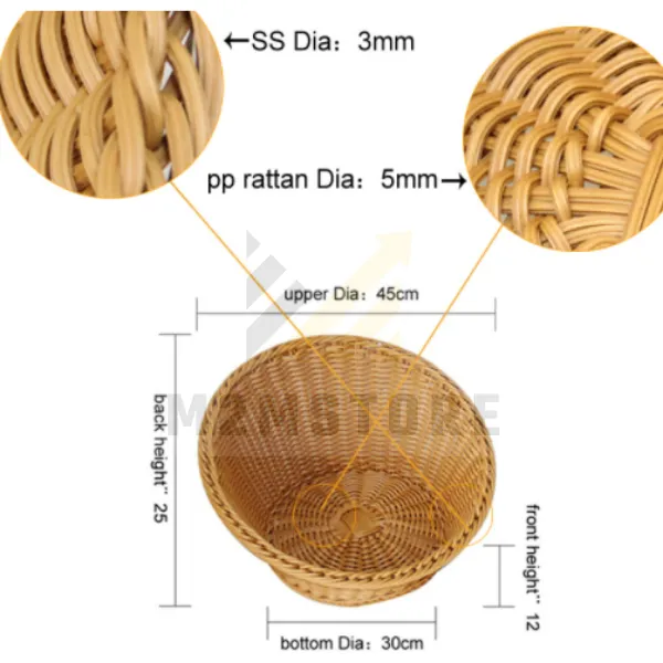 Rổ trưng bày bằng nhựa M2M-005