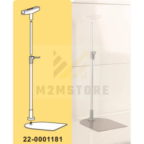 Trụ sắt gắn khung bảng giá