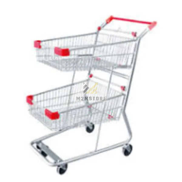 2 tier supermarket trolley