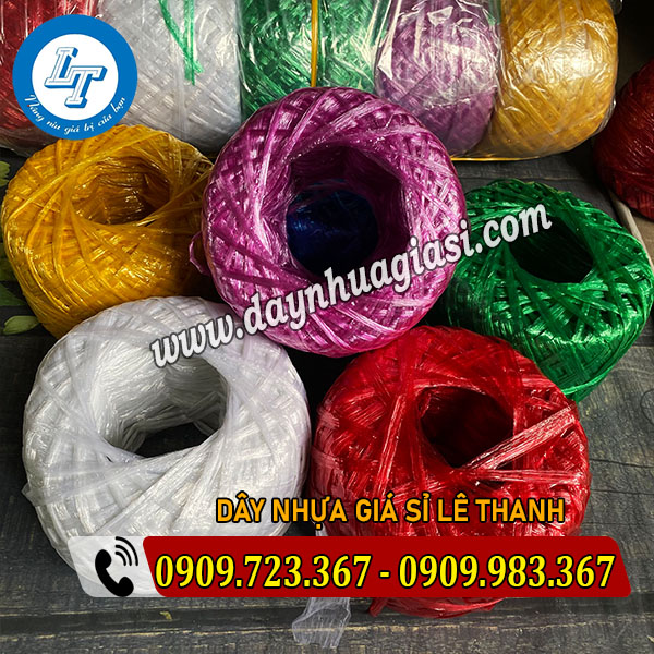 MUA SỈ DÂY NILON NHIỀU MÀU DÙNG CỘT BÁNH TẾT dây nilon nem 40g
