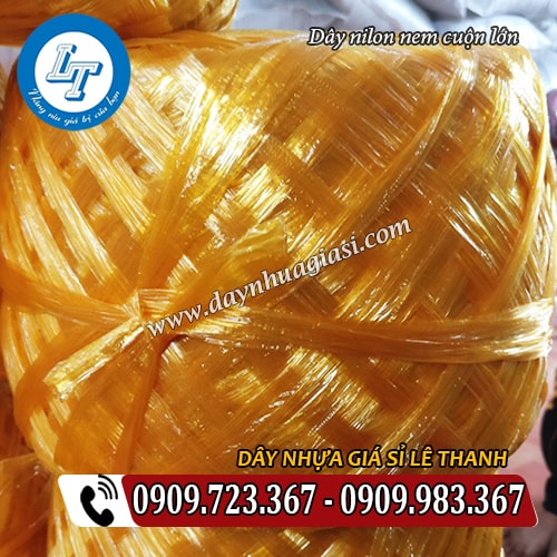 dây nilon nem đóng gói cuộn lớn tiện lợi dây nilon nem đóng gói cuộn lớn tiện lợi