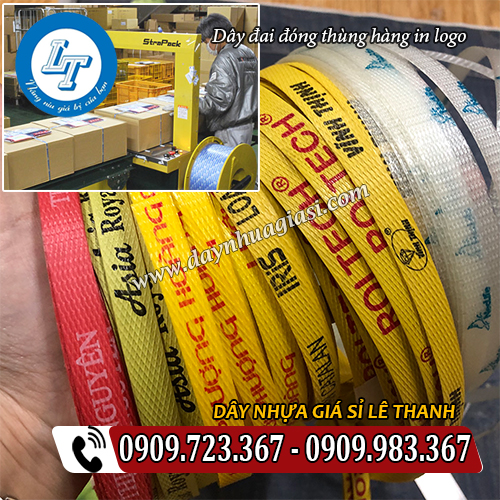 bán dây đai nhựa đóng thùng hàng giá rẻ in logo bán dây đai nhựa đóng thùng hàng giá rẻ in logo