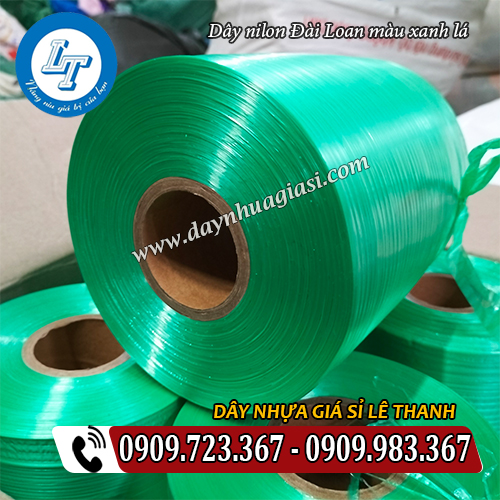 bán dây nilon đài loan màu xanh lá bán dây nilon đài loan màu xanh lá