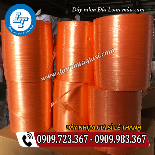 bán dây nilon đài loan màu cam bán dây nilon đài loan màu cam