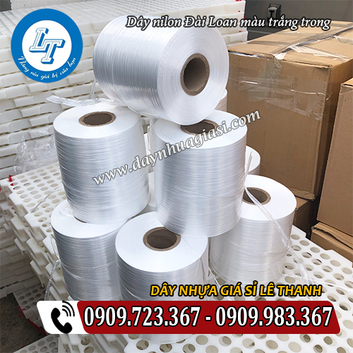 bán dây nilon đài loan màu trắng trong bóng đẹp bán dây nilon đài loan màu trắng trong bóng đẹp