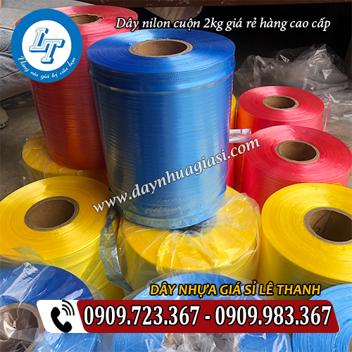 dây nilon cuộn 2kg giá rẻ thùng 12 cuộn dây nilon cuộn 2kg giá rẻ thùng 12 cuộn