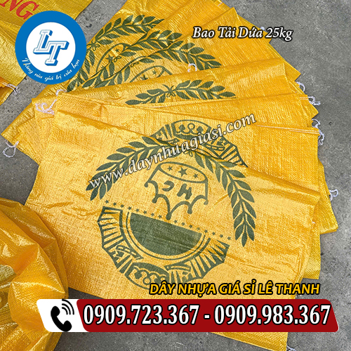 bao tải dứa 25kg in logo theo yêu cầu bao tải dứa 25kg in logo theo yêu cầu
