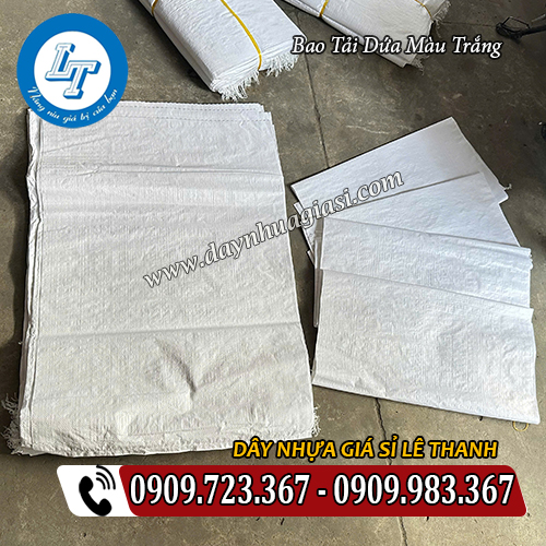 bao tải dứa màu trắng dệt từ sợi pp bền chắc bao tải dứa màu trắng dệt từ sợi pp bền chắc