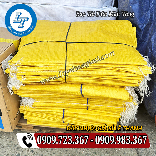 bao tải dứa màu vàng tông màu nổi bật bao tải dứa màu vàng tông màu nổi bật