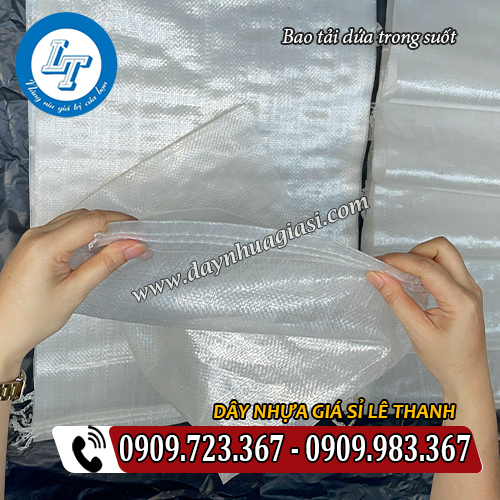 bao tải dứa trong suốt may đáy bao chắc chắn bao tải dứa trong suốt may đáy bao chắc chắn