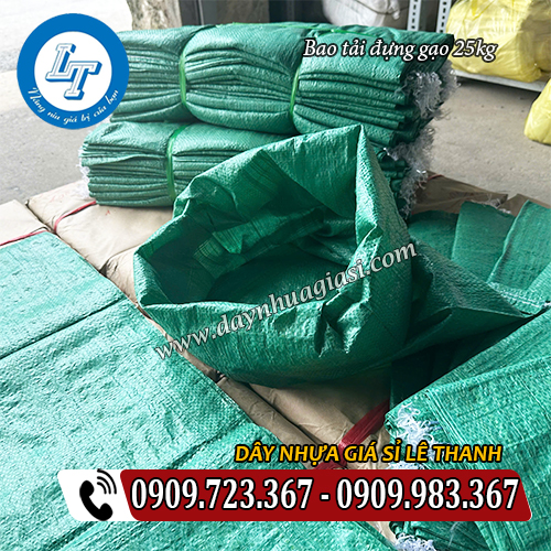 bao tải đựng gạo 25kg màu xanh bao tải đựng gạo 25kg màu xanh