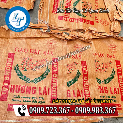 bao tải đựng gạo có quai xách giá sỉ rẻ có in logo bao tải đựng gạo có quai xách giá sỉ rẻ có in logo
