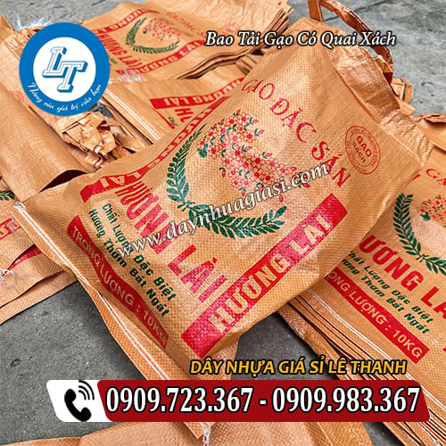 bao tải đựng gạo có quai xách giá sỉ rẻ sẵn số lượng bao tải đựng gạo có quai xách giá sỉ rẻ sẵn số lượng