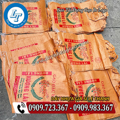 bao tải đựng gạo in logo giá sỉ rẻ có quai xách bao tải đựng gạo in logo giá sỉ rẻ có quai xách