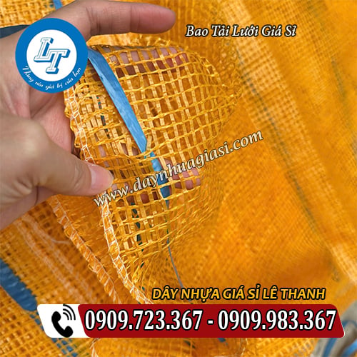 bao tải lưới bề mặt thông thoáng kèm dây rút tiện dụng bao tải lưới bề mặt thông thoáng kèm dây rút tiện dụng