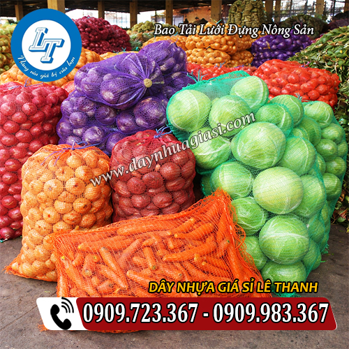bao tải lưới đựng nông sản đủ màu nhiều size bao tải lưới đựng nông sản đủ màu nhiều size