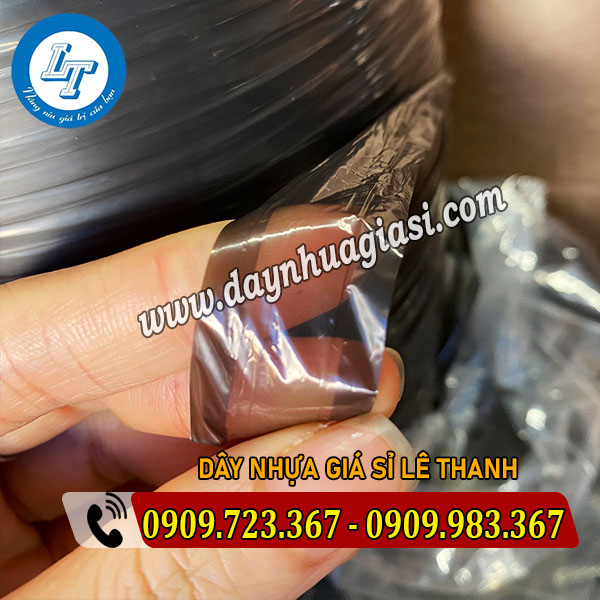 DÂY NILON ĐÀI LOAN ĐEN BỀN MÀU BÁN GIÁ RẺ THEO CUỘN bề mặt dây nilon đen