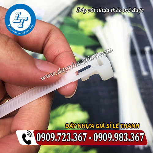 cấu tạo đầu khóa của dây rút nhựa tháo mở được cấu tạo đầu khóa của dây rút nhựa tháo mở được