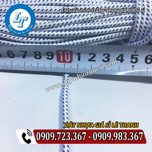 chuyên bán dây dù tròn trắng 4mm giá rẻ chuyên bán dây dù tròn trắng 4mm giá rẻ