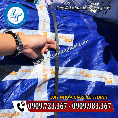 cung cấp dây đai nhựa màu đen giá rẻ đóng hàng cung cấp dây đai nhựa màu đen giá rẻ đóng hàng