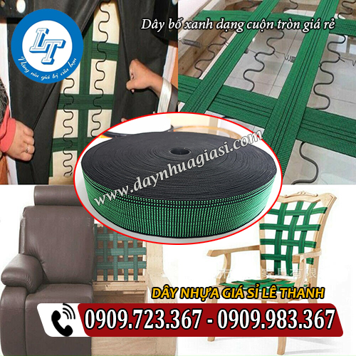 dây bố xanh dạng cuộn tròn giá rẻ đan ghế sofa dây bố xanh dạng cuộn tròn giá rẻ đan ghế sofa