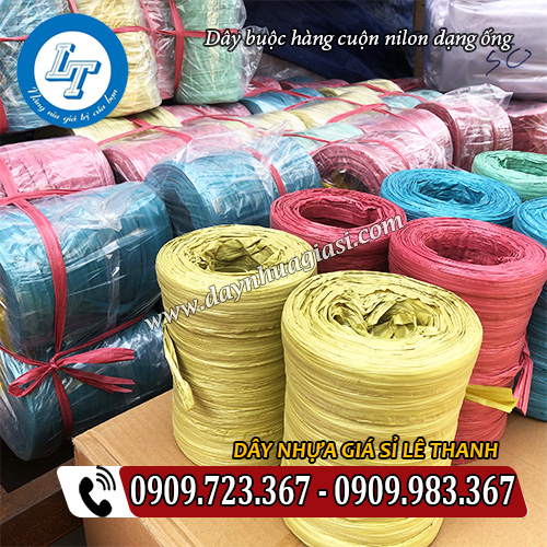 dây buộc hàng cuộn nilon dạng ống giá rẻ theo số lượng dây buộc hàng cuộn nilon dạng ống giá rẻ theo số lượng