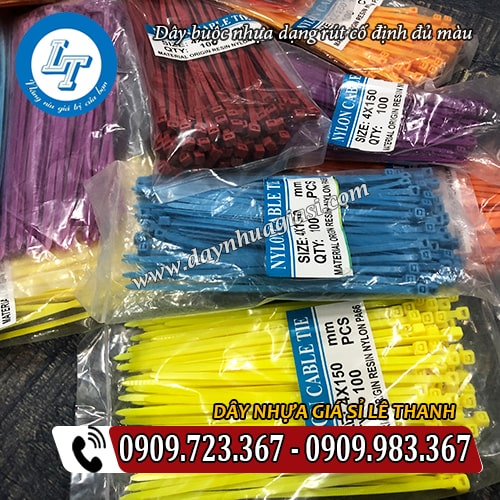 dây buộc nhựa dạng rút cố định đủ màu dây buộc nhựa dạng rút cố định đủ màu