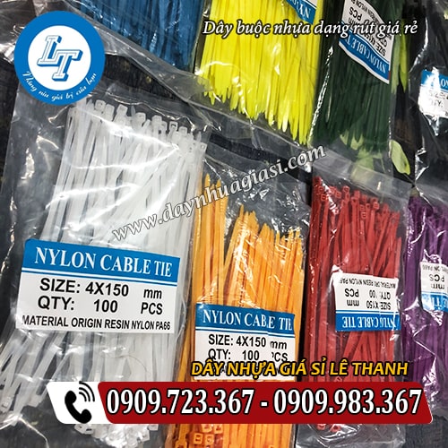 dây buộc nhựa dạng rút giá rẻ đủ màu sắc dây buộc nhựa dạng rút giá rẻ đủ màu sắc