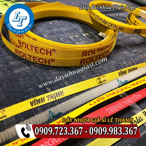dây đai nhựa buộc gạch ngói vật liệu in logo dây đai nhựa buộc gạch ngói vật liệu in logo