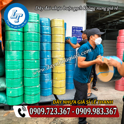dây đai nhựa buộc gạch không nung giá rẻ đủ màu sắc dây đai nhựa buộc gạch không nung giá rẻ đủ màu sắc