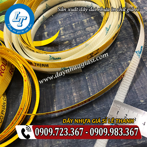 dây đai nhựa in chữ giá rẻ bản rộng 1f2 dây đai nhựa in chữ giá rẻ bản rộng 1f2