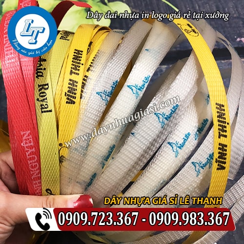 dây đai nhựa in logo in chữ nổi bật dây đai nhựa in logo in chữ nổi bật