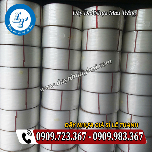 dây đai nhựa màu trắng giá sỉ báo rẻ dây đai nhựa màu trắng giá sỉ báo rẻ