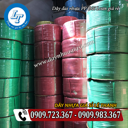 dây đai pp đài loan giá sỉ rẻ đủ màu sắc dây đai pp đài loan giá sỉ rẻ đủ màu sắc