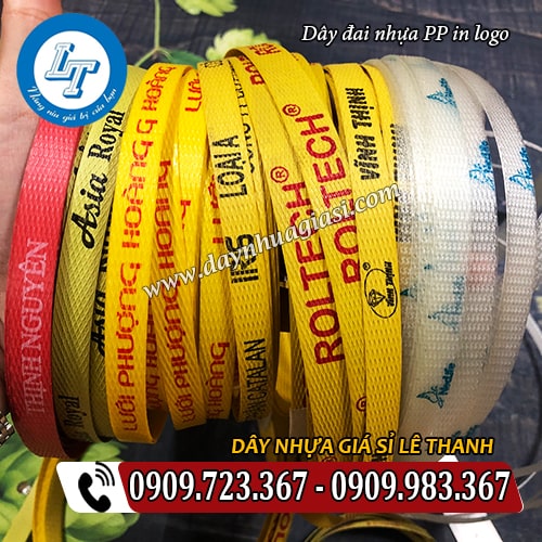 dây đai nhựa pp in logo dây đai nhựa pp in logo