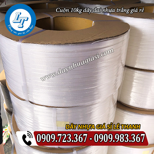 dây đai nhựa pp trắng trong giá rẻ chất lượng dây đai nhựa pp trắng trong giá rẻ chất lượng