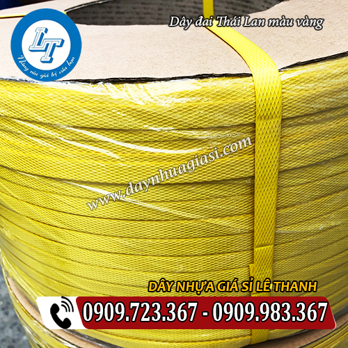 dây đai nhựa thái lan màu vàng chất lượng cao dây đai nhựa thái lan màu vàng chất lượng cao