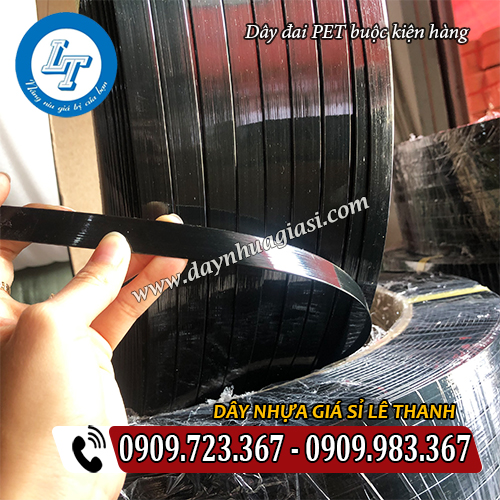 dây đai pet buộc kiện hàng bề mặt trơn láng dây đai pet buộc kiện hàng bề mặt trơn láng