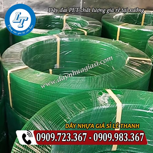 dây đai pet chất lượng giá rẻ đóng cuộn 20kg dây đai pet chất lượng giá rẻ đóng cuộn 20kg