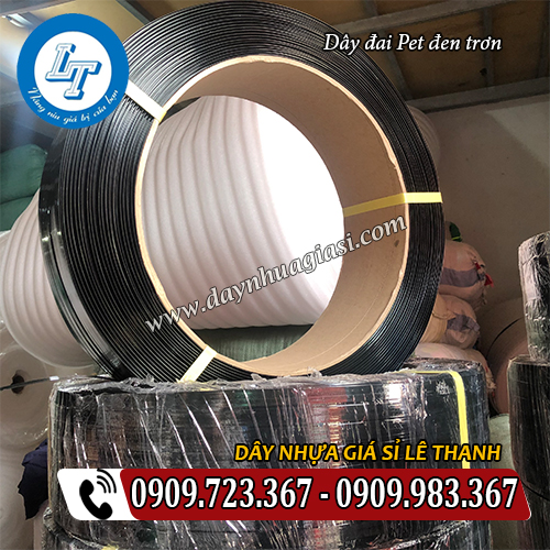 dây đai pet đen trơn cuộn 20kg dây đai pet đen trơn cuộn 20kg